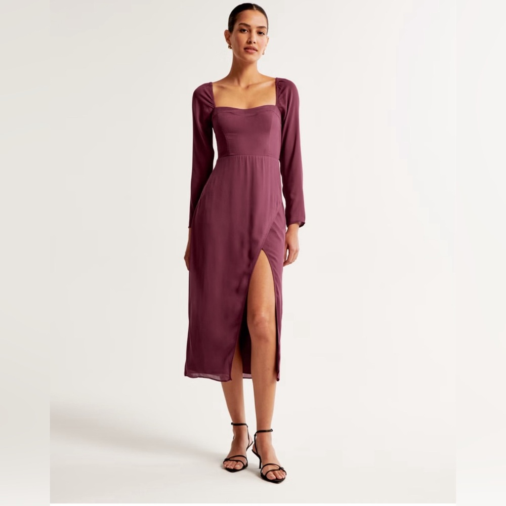 Abercrombie & Fitch Purple Long Sleeve Dress